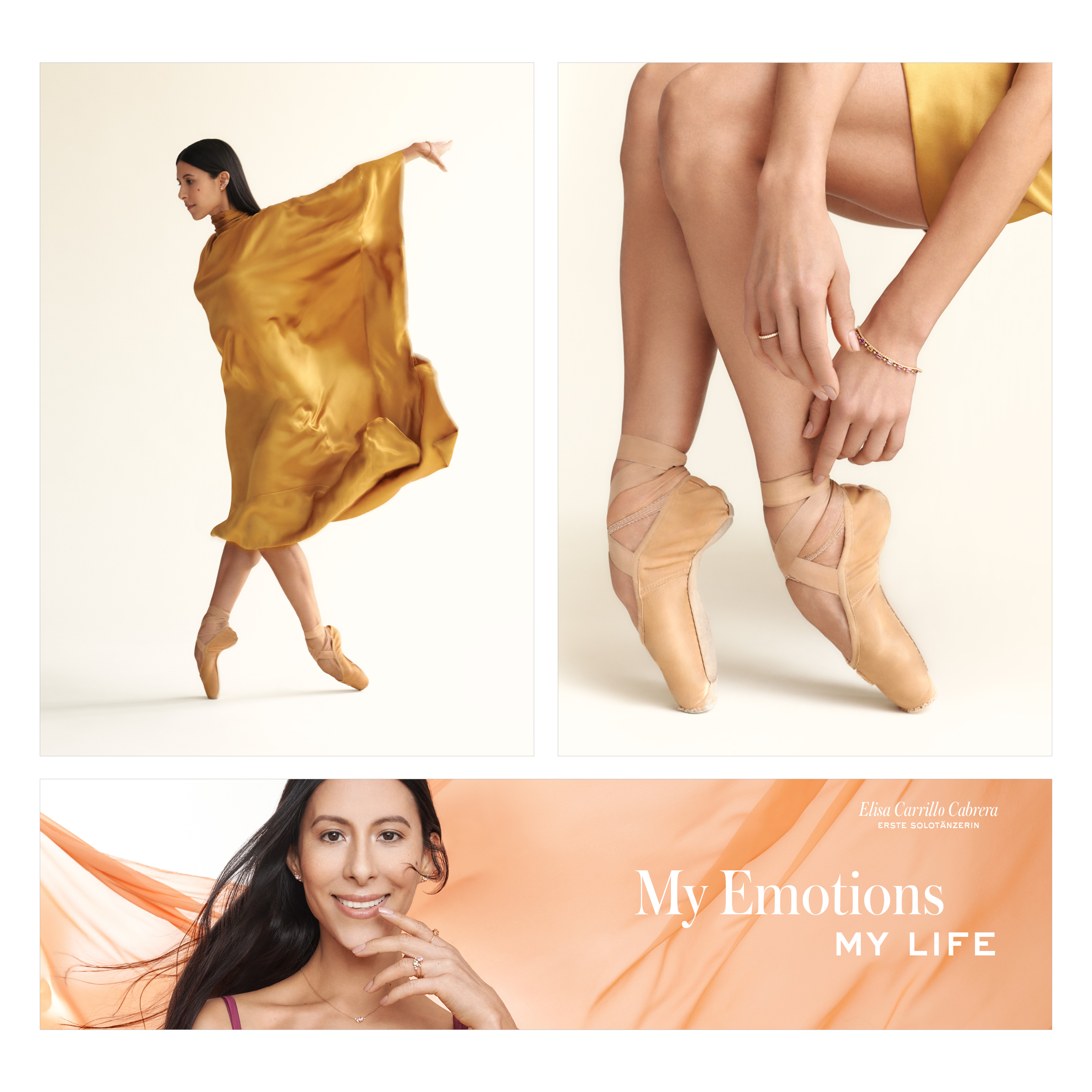 wempe campaign 2022, jewelry & watches, ballet dancer, prima ballerina, art direction by bueroschmid/ jutta schmid