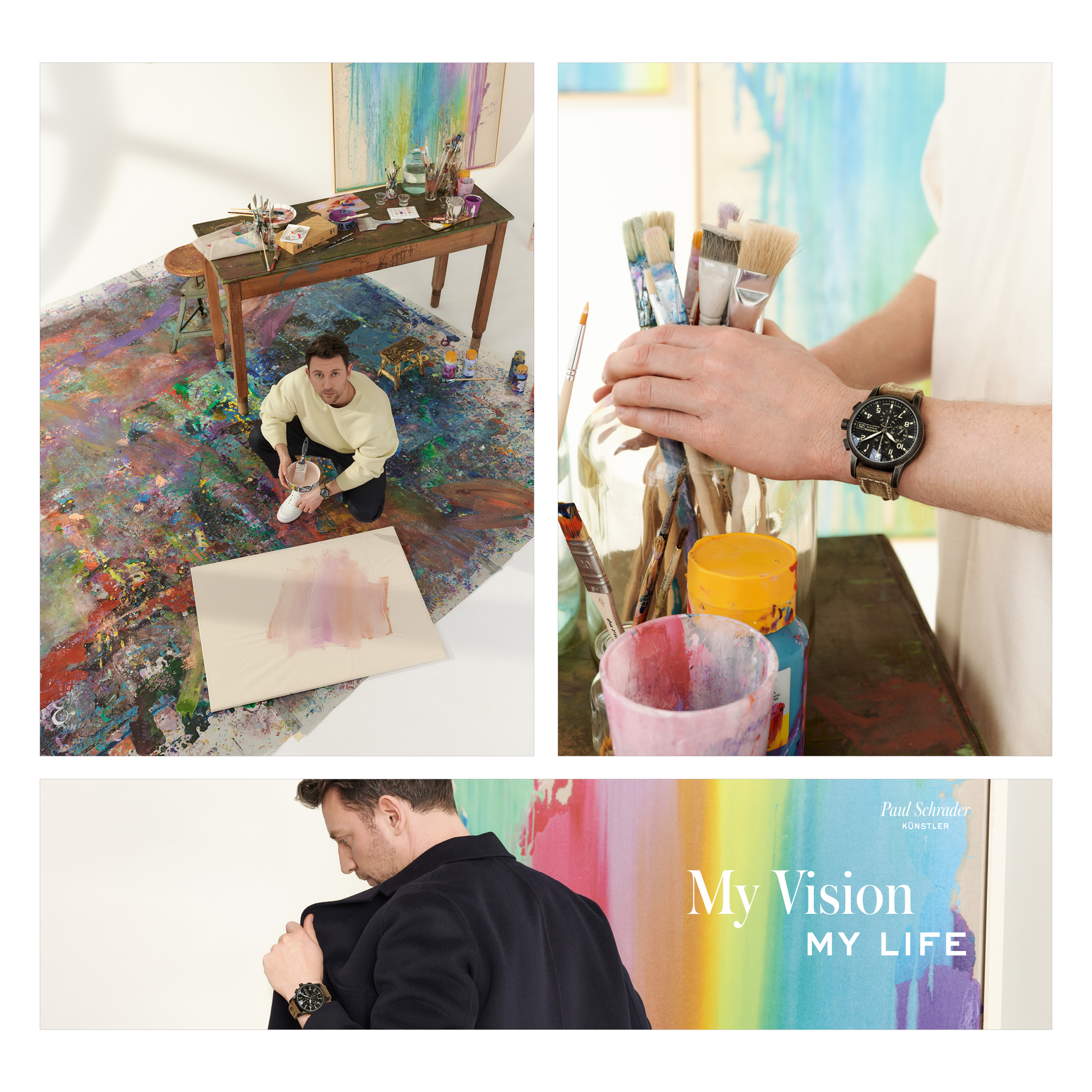 wempe campaign 2022, jewelry & watches, painter, artist, art direction by bueroschmid/ jutta schmid