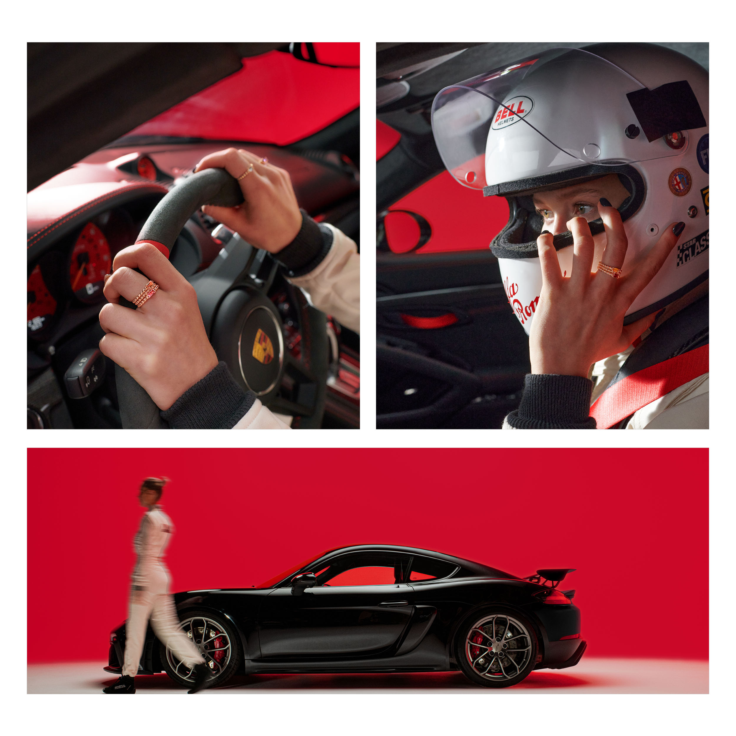 people shots, wempe campaign, 'my story, my life', jewelry, 2022, race car driver, art direction by bueroschmid/jutta schmid